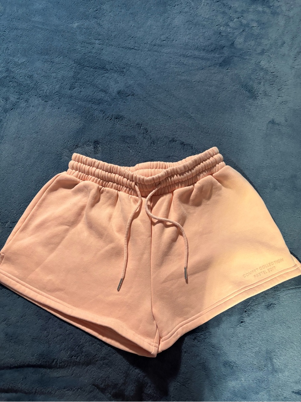 Comfrt Women’s Light Peach Athletic Drawstring Shorts